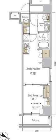 アーバネックス日本橋人形町の物件間取画像